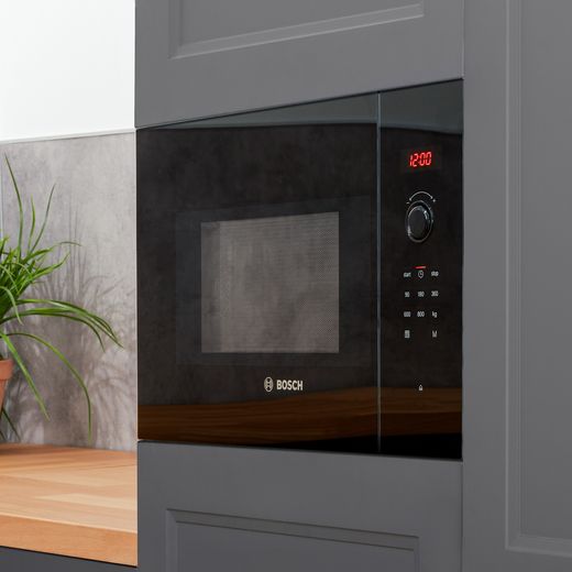 Bosch Series 4 BFL523MB0B Built In Microwave - Black - Microwave in kitchen
